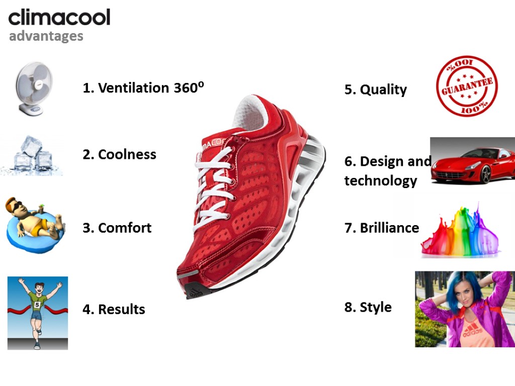 advantages 1. Ventilation 360⁰ 4. Results 3. Comfort 2. Coolness 5. Quality 7. Brilliance